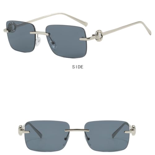 Lunettes sans monture vert clair de haute finition esthétique - 4