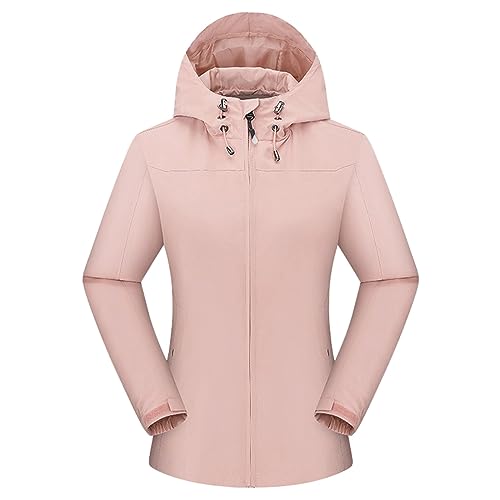 Chaqueta para exteriores de mujer ideal para senderismo y paseos con capucha activa