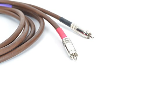 Tuneful Cables Belden 8402 RCA Stereo Interconnect Cables 3ft Pair - Natural High Fidelity Sound for Your Hi Fi Stereo System (Connects: CD Player Streamer Amplifier DAC Turntable Preamplifier)