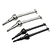 SKorFGX 2PCS Metal Drive Shaft Compatible with 1/16 RC Car Models 16207 16208 14209 14210 Upgrade Spare Parts(Black)