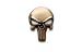 Tactical Freedom - Magwell Metal Decal/Sticker - Punisher Skull (FDE)