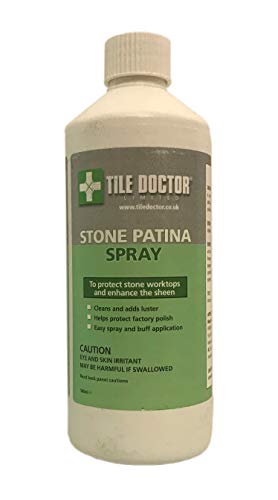 Tile Doctor Stone Pátina Spray 500 ml - Un limpiador en aerosol y abrillantador - Mejora la belleza natural y el brillo de la piedra pulida Cover