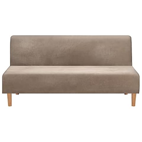 GULI Premium Polyester Futon Covers, Full Size Stretch Armless Sofa Slipcovers Without Armrests,Machine Washable Folding Couch Cover Furniture Protector Cover (SFCT) Cover