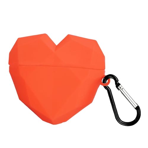 Custodia compatibile con AirPods di terza generazione con portachiavi simpatico motivo a cuore divertente in morbido silicone antiscivolo antiurto per uomini e donne