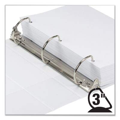 Image of Samsill Plant-Based 3 Inch Durable D-Ring, View Binder, Eco-Friendly, USDA Certified Biobased, White, Pack of 1