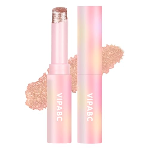 Hegafoo Crystal Jelly Glaze Eyeshadow Stick: Long Lasting Glitter Eye Shadow - Lightweight Highlighter Stick - Shimmering Skin Makeup for Eye, Body, Lip and Leg (05 Aura Blitz)