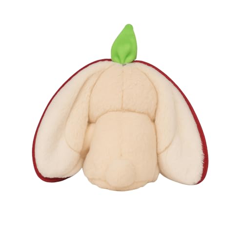 Image of Soft Cuddly Strawberry Bunny Plush Stuffed Rabbit Toy Adorable Berry Hoode Cute Ears for Plush Collectors Kids' Bedrooms Themes Special Gifting (45 CM)