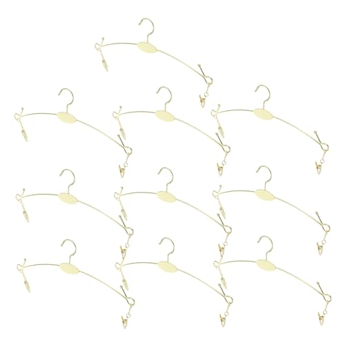 TOGEVAL 10 Stück Rockbügel mit Clips