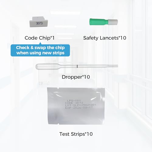 HOMEDSUN 10 Pack 4 in 1 Total Cholesterol HDL LDL and Triglyceride Test Strips with Lancets Droppers Exclusively Compatible with The HSLPM-102 Cholesterol Test Meter (Analyzer is Not Included) - Thumbnail 2