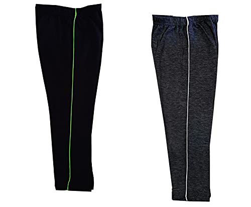 Image of indi weaves Girls Cotton Solid Capri 3 /4th Leggings (Pack of 2)