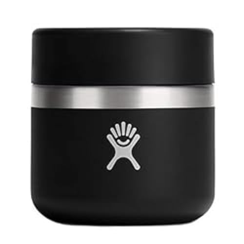 Image of Hydro Flask Food Jar - Insulated Stainless Steel, Snack Travel Container for Hot Food, Lunch, & Soup 8 Oz Black