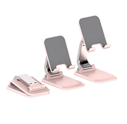 Cell Phone Stand, Adjustable Phone Stand For Desk, Thick Case Friendly Phone Holder Stand, Taller Iphone Stand Compatible With All Mobile Phone, Iphone 14, Ipad, Tablet 4-10'' Desk Accessories (Pink) #TOP22