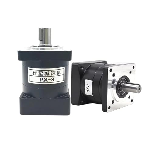 Planetary Reducer Nema23 Nema34 Planetary Gear Speed Ratio 3:1,5:1,10:1~216 Nema42 Step-Down Gearbox for 57/86/110/130 Flange Stepper Reducer CNC(Ratio 20 to 1,110PX-22mm Output)