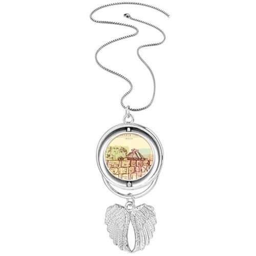 Collier ailes d'ange Chichen Itza bijou pendentif Mexique civilisation antique