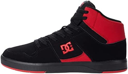 DC Cure Casual High-Top Skate Shoes Sneakers Black/Black/Red 7 D (M)