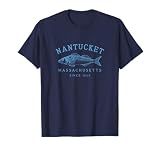 Retro Nantucket Fishing Graphic T-Shirt