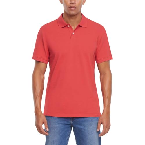 GAP Polo Piqué para Hombre, Camisa de Algodón Ligera - Rojo XX-Large
