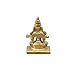 BHARAT HAAT Shree Annapurna Idol Murti Statue Sitting Home Office Temple Mandir Pooja Puja Room - Indian Hindu God | Yellow – 1.2 x 0.9 x 2 Inch (L x W x H)