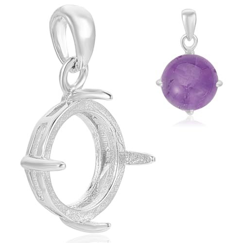 BENECREAT Sterling Silver Bezels Settings