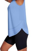 NIASHOT Workout Tank Tops Woman Sleeveless Shirts Racerback Tank Tops Tshirts Shirts for Women Athletic Shirts Summer Clothes Fitness Clothing Hiking Gym Yoga Outfits Moisture Wicking M — image 3