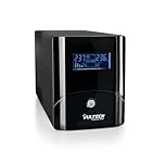 VulTech UPS1050VA-PRO Gruppo di continuità UPS Serie PRO 1050VA 560Watt, Display LCD, 2x Bipasso/Schuko + 1x IEC13 + RJ11 + USB, Funzione Overload, AVR, sbalzi di tensione per Pc, videosorveglianza
