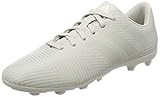  adidas Nemeziz 18.4 FxG J, Zapatillas de Fútbol para Niños, Gris Ash Silver/White Tint S18, 38 EU