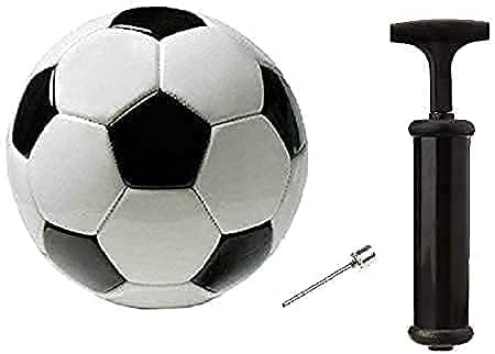 Sports Black and White Football with Pump Full Size- 5 for Kids and Age Group 8-12, PU Football, Size 5, (Black, White) (B0CSGBWN3Q) Amazon Price History, Amazon Price Tracker