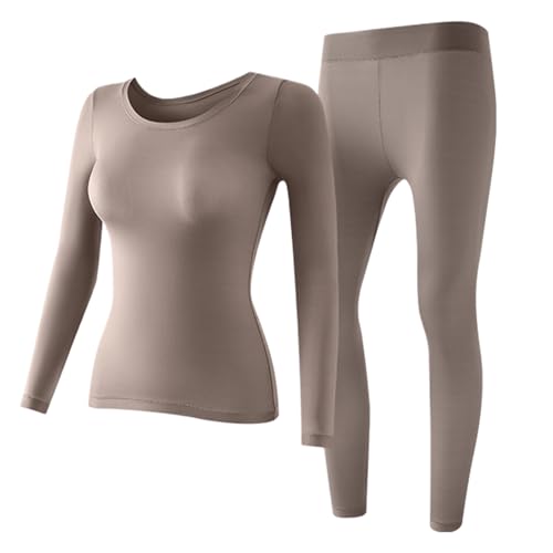 Sous-vêtements thermiques pour femmes sans doux ensemble pour l'automne