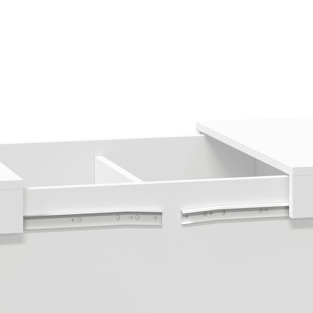 vidaXL Mesa de Centro Madera de ingeniería Blanco 100x55x40 cm