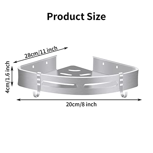 Iophi 2 Pezzi Mensola da Doccia Angolare Senza