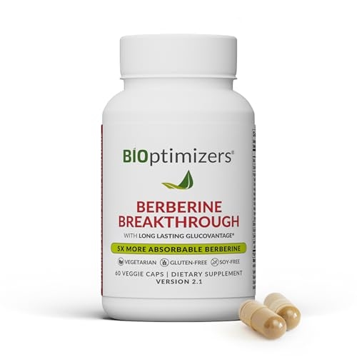 BIOptimizers Berberine Breakthrough Supplement - Metabolic Support –Healthy Metabolism - 6...