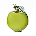 Produktbild CRISTALICA Gartenkugel Apfel groß Rosenkugel Glas Mundgeblasen grün 20 cm mit Stab