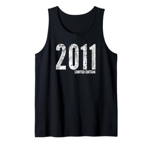 Edición limitada 2011 Classic Born in 2011 Retro Birthday Camiseta sin Mangas