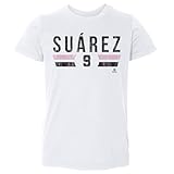 500 LEVEL Luis Suarez Toddler Shirt - Luis Suarez Miami Font (White, 4T)