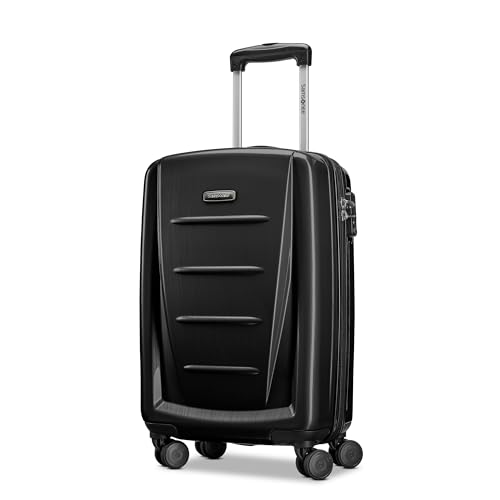 Samsonite Winfield 2 - 20-Inch Hardside Luggage with 360° Spinner Wheels, TSA Lock, Airline Approved - Brushed Anthracite