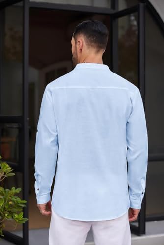 Image of Zombom Men's Kurta || Chinese Collar Long Sleeves || Straight Hip Length Kurtas || Short Kurta for Men || for Festival || Function || Occasion Wear Fancy Kurta for || Best Gifts for Men