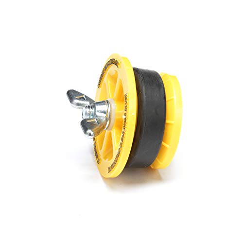 Image of Cherne 270229 End-of-Pipe Gripper Mechanical Test Plug, 2 inch, Yellow (Pack of 4)