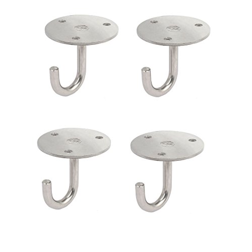 Aexit Home Bedroom Tool Sets Kitchen Stainless Steel Ceiling Single Hanging 1000 Volt Tool Sets Hooks 4pcs