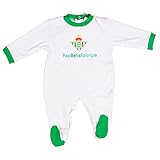 Real Betis Balompié Pelbet Pelele, Bebé-Niños, Multicolor (Blanco / Verde), 18