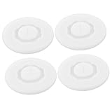 BESPORTBLE 4 Stück Silikonbecher deckel mit Strohhalmloch Wiederverwendbare Transparente Silikondeckel Staubdichte Trinkglas abdeckungen Hitzebeständig und Leicht zu Reinigen