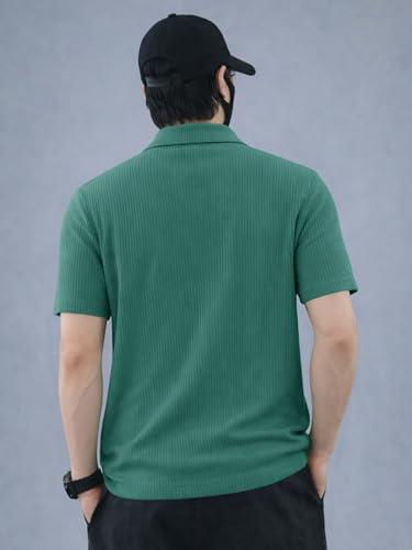 Image of Noble Monk Men's Solid Regular Fit Polo Shirt