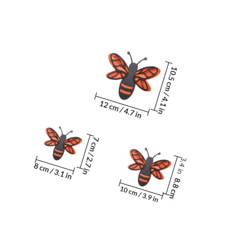 Set de 12 vinilos decorativos 3D de abejas miniatura 2