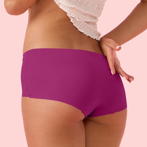 Image of Enamor Innovations Invisi, All Day Comfort, Mid Waist Boyshorts Panty for Women - No Visible Panty Lines, Breathable, Sweat Wicking, Free Cut, Full Coverage - PS40