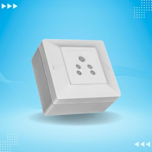 Image of Elegant Casa Electric Extension Board for Home, Office, for Small Appliances 6 Amp Indian Socket with PTC Connector, Color White-1 Set