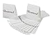 Darice VL2017 Reserved Table Tent Card, Black/White, 12-Pack