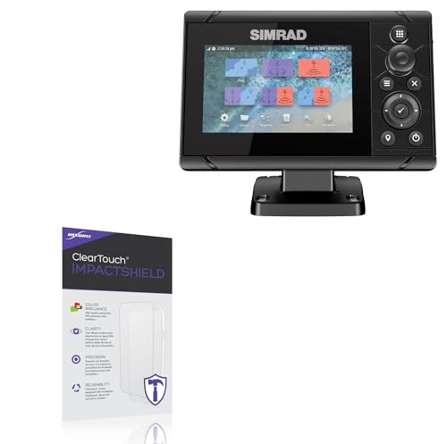 BoxWave Screen Protector Compatible with Simrad Cruise 5 - ClearTouch ImpactShield (2-Pack), Impenetrable Screen Protector Flexible Film