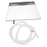 BAZEITFLOW 1Juego Bandeja de Drenaje para Aire Acondicionado con Manguera de Sistema de Drenaje Diseño Antivuelco y Compatible con Unidades Interiores y Exteriores