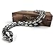 Fandao Ouroboros Bracelet Chaîne à Maillons à L'échelle du Dragon Viking Homme Bracelet Serpent Squelette Dragon en Acier Inoxydable, Gothique, Motard, Bracelet Antistatique,A Smooth Silver,19CM