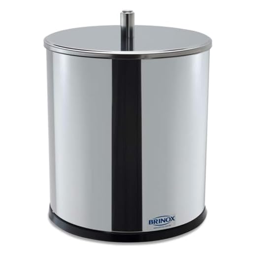 8. Lixeira Inox com Tampa Decorline - Brinox