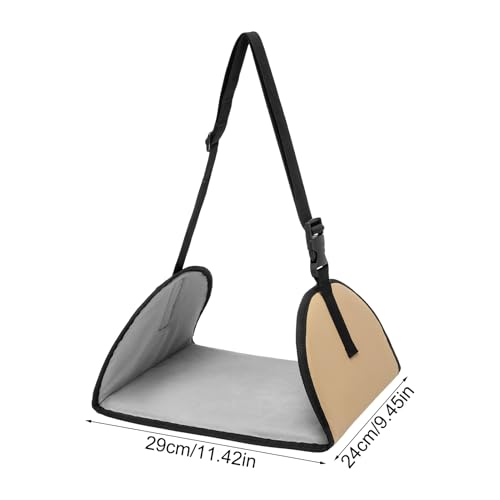 Hammac para pies de avión – Reposapiés de viaje largo con longitud ajustable, soporte para patas de oficina, , reposapiés, para oficina en casa, tren de trabajo, pausa para almuerzos - imagen 6